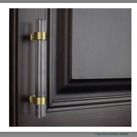 NWT 10 pack GlideRite Hardware Cabinet Drawer Handles Clear Modern Look NEW - Picture 15 of 17